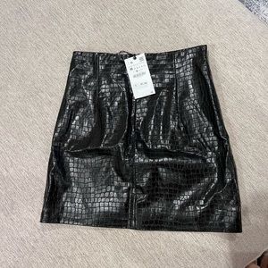 Leather Skirt, from Zara, Size M